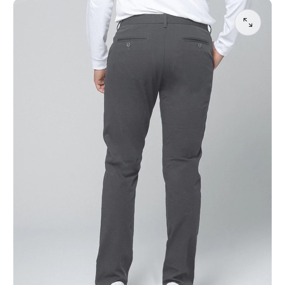 TAYLRD Men’s Dark Green/Grey Tech Chinos Sz 35x32 - Picture 7 of 7